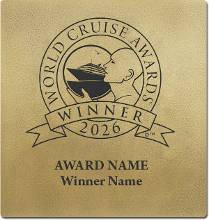 World Cruise Awards winner wall plaque